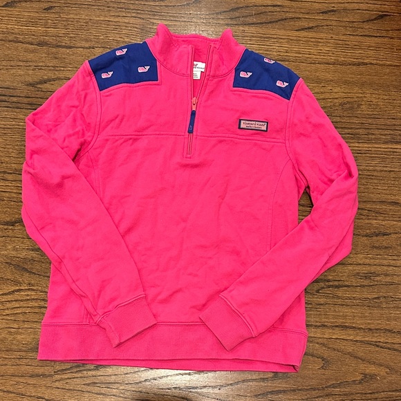 Vineyard Vines Tops - Vineyard Vines women’s shep shirt size small hot pink and blue
